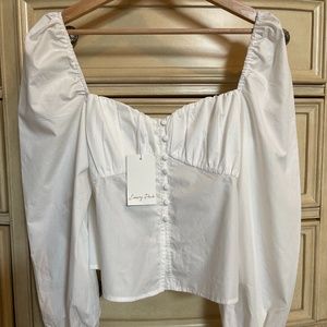 Emory Park | white peasant blouse